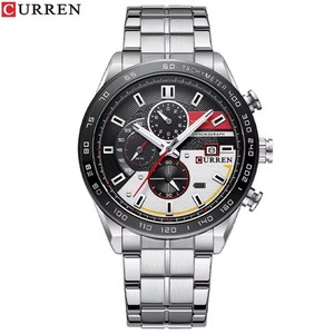 ลดราคาพิเศษ Curren 8410 นาฬิกาควอตซ์แฟชั่นใหม่สำหรับผู้ชาย ดีไซน์ล้ำสมัย ปฏิทินกันน้ำ สายสแตนเลส รุ่นปี 2026 - Product Image 1