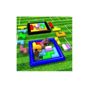 Wholesale gas model group build Tetris inflatable fun sports competition props toys interactive toys parent-child