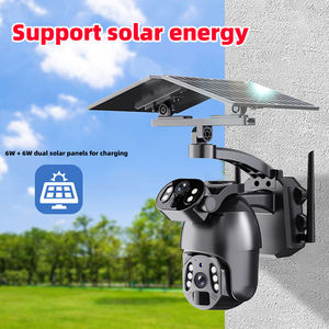Caméra de sécurité solaire domestique à double objectif 6MP avec suivi automatique PTZ, caméra réseau avec panneau solaire 12W et batterie 9600mAh - Product Image 3