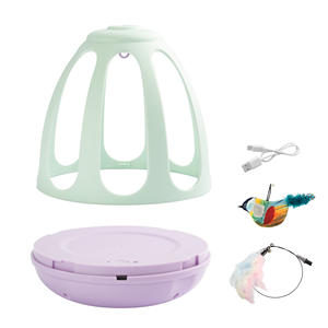 Bacchetta di piume Extra lunga ricaricabile giocattoli per gatti esercizio Tumbler giocattolo interattivo per gatti - Product Image 2