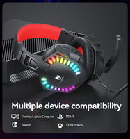 Ensemble de jeu 5-en-1 avec logo personnalisé, souris USB étanche à LED, casque, haut-parleurs, tapis de souris, souris filaire pour PC de bureau, jeu, bureau