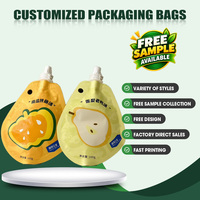 Pochettes souples personnalisées en plastique de qualité alimentaire à haute barrière Doypack pour sauces, liquides et condiments de boulangerie