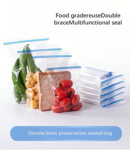 Sac de rangement en silicone givré réutilisable pour congélateur de qualité alimentaire Ziplock Structure en matériau EVA pochette rétractable pour chips de pomme de terre - Product Image 3