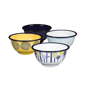 2020 su misura di colore bianco unico dello smalto ice zucchero zuppa di piatto da portata con maniglie - Product Image 4