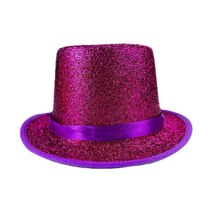 Los artistas de escenario realizan el sombrero de Lincoln de seda de plumas coloridas ceremonia <span class=keywords><strong>mago</strong></span> Lincoln sombrero de tocador de escenario - Product Image 5