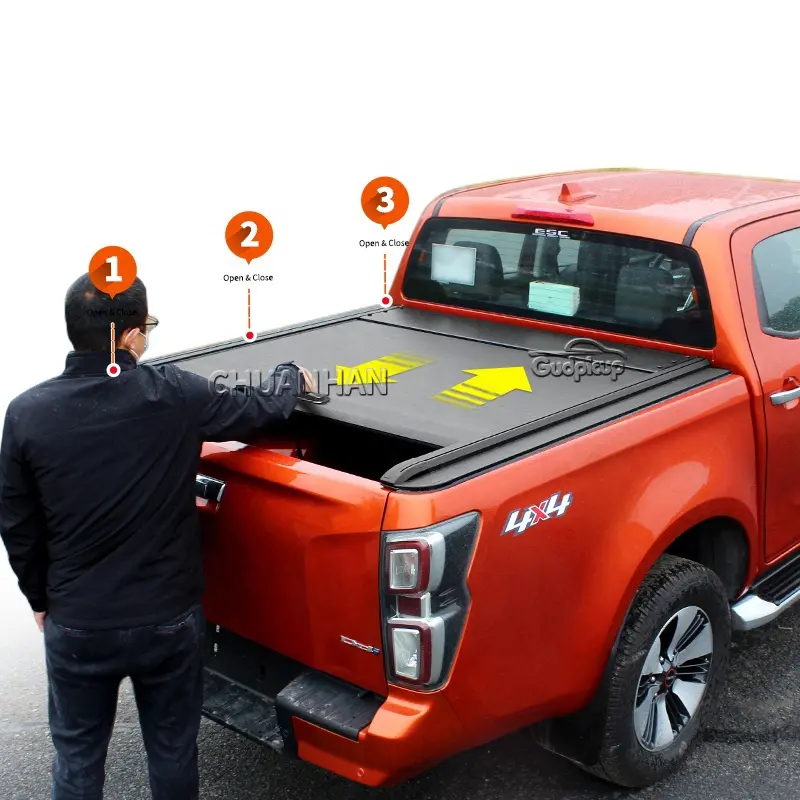 Pickup Truck Cover Aluminium Roller Deksel Ford Ranger Sluiter Dmax Tonneau Cover Voor Nissan Navara Ford Ranger