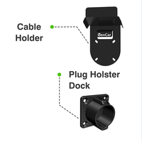 Support de prise de charge pour véhicule électrique de type 2, crochet de fixation, prise factice de type 1 J1772, support de câble GB/T pour chargeur de véhicule électrique AC IEC62196
