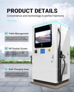 Nouvelle station de recharge pour véhicules électriques Daoyu 120 kW tout-en-un avec stockage d'énergie, chargeur rapide DC intégré avec batteries, CCS1/CCS2/GBT, 2 pistolets, conception OEM - Product Image 6