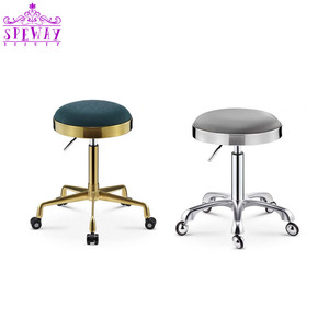 New black and gold pedicurist chair salon pedicure technician chairs wholesale - Product Image 5