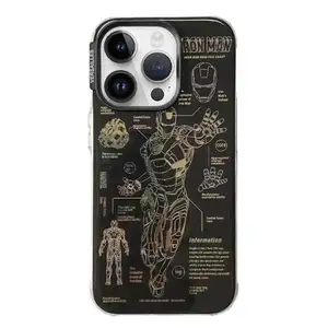 Popular Shockproof PC Matte Hard Phone Case For iPhone 12 13 14 Pro 15 13 Pro Max Cool Pattern Design Phone Cover