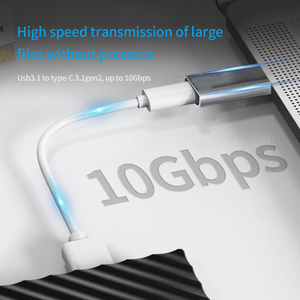 Adaptateur USB3.2 GEN2 10 Gbps <span class=keywords><strong>USB</strong></span> C Femelle vers <span class=keywords><strong>USB</strong></span> Mâle Type C vers <span class=keywords><strong>USB</strong></span> A Câble de Chargeur Convertisseur 3A 2A Charge Rapide Aluminium Gris - Product Image 4