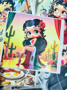 Tùy Chỉnh Betty Dtf Chuyển Thiết Kế Báo Chí Nhiệt Dán Biểu Tượng Tùy Chỉnh Truyền Nhiệt Vinyl Thiết Kế Cho T-Shirts - Product Image 4