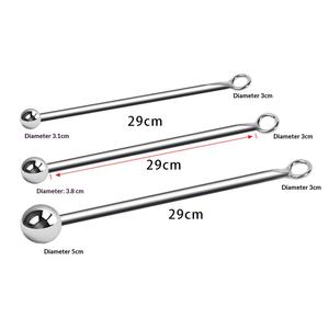 大人のおもちゃ：金属製アナルフック、エロティックな刺激、ステンレス製丸頭シングルジェムフック、大人向け快楽玩具。 - Product Image 4