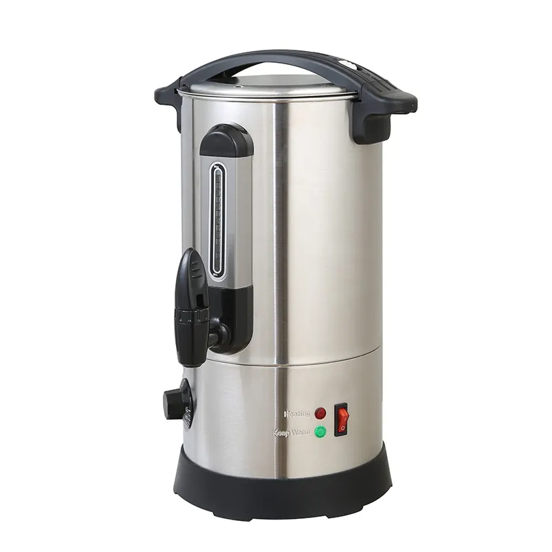 Dispensador de agua de alta durabilidad contador de té de la leche caldera de agua de té eléctrica de acero inoxidable urna de agua de catering comercial