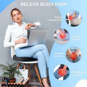Cojín de asiento de espuma viscoelástica para conductores de automóviles para trabajadores de oficina de larga duración, cojines de <span class=keywords><strong>silla</strong></span> de donut para hemorroides, alivio del dolor de coxis - Product Image 6