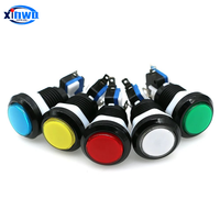 Bouton poussoir en plastique lumineux LED XINWA Modèle 275 5V 12V 32mm pour machines d'arcade et d'amusement (accessoires de sélection de pièces)