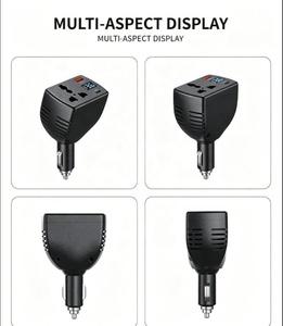 Cargador de <span class=keywords><strong>Coche</strong></span> de Alta Potencia de 150W, Inversor de Corriente DC12V/24V <span class=keywords><strong>a</strong></span> AC110V/<span class=keywords><strong>220V</strong></span>, Multifuncional, Superrápido, QC3.0, Tipo-C, PD con Encendedor de Cigarrillos - Product Image 5