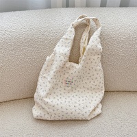 Tas Belanja Bahu Gaya Korea Musim Gugur Musim Dingin dengan Motif Beruang Kartun yang Manis, Serbaguna untuk Pelajar Wanita dengan Dua Tali