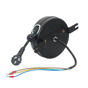 Retrator de Cabo Mella 3 Pinos 3.5M 1.0mm2, Bobina de Cabo Metálica Retrátil Automática, Bobina de Energia com Tensão Personalizada - Product Image 1