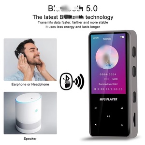 เครื่องเล่น MP3 แบบพกพาหน้าจอสัมผัสขนาด 2.4 นิ้ว สำหรับนักเรียน เครื่องเล่น MP4 สำหรับกิจกรรมกลางแจ้ง พร้อมเครื่องบันทึกเสียง วิทยุ FM เครื่องเล่นเสียงขนาดเล็ก - Product Image 5