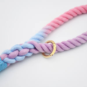 Set personalizzato di guinzaglio e collare per cani personalizzato Set regolabile fornito all'ingrosso di lusso personalizzato fatto a mano piccola grande corda per animali domestici che cammina - Product Image 5