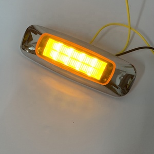 <span class=keywords><strong>Camion</strong></span>-Luz LED intermitente para coche, lámpara de señal lateral para remolque, 8LED, 12V-24V, amarillo, rojo, ámbar, para camiones - Product Image 3