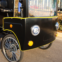 Tricycle électrique à cabine fermée à 4 roues, tricycle de livraison électrique à forte capacité de charge, transport logistique, vélo cargo électrique