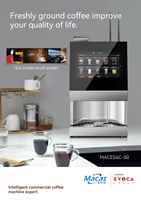 Máquina Expendedora de café de grano a taza al aire libre que funciona con monedas con sistema de pago de código QR