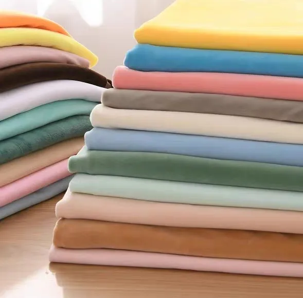 XH Custom Print Wholesale Fluffy Spandex Super Soft Fleece Fabric For Clothing