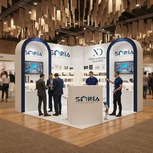 Stand de Exhibición de Aluminio Personalizado de <span class=keywords><strong>10x10</strong></span> con Estante para <span class=keywords><strong>Ropa</strong></span>, Ferias Comerciales y Exposiciones - Product Image 5