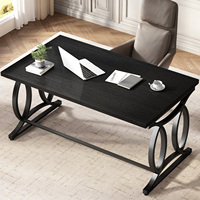 Nouvelle Arrivée - Table de Bureau en Bois pour la Maison et le Bureau, Meuble en MDF avec Pieds en Métal, Bureau d'Ordinateur pour Gaming