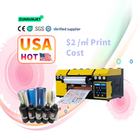Impresora de Etiquetas A3 UV DTF, Impresora UV DTF de un Solo Cabezal Xp600, Máquina de Impresión de Etiquetas y Logotipos por Transferencia
