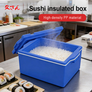 Contenitore per Sushi Ecologico e Riutilizzabile con Vassoio a 5 Scomparti, Colori Blu e Bianco, Materiale PP ad Alta Densità per Uso <span class=keywords><strong>Ristorante</strong></span> - Product Image 2