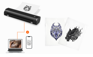 Máy in nhiệt di động A4 mini OEM nhà máy, máy sao chép stencil hình xăm, tương thích với IOS/Android - Product Image 4