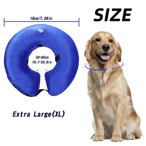 <span class=keywords><strong>Collar</strong></span> de cubierta de protección inflable para mascotas de nuevo diseño más vendido Material de felpa de patrón sólido para perros y gatos - Product Image 2
