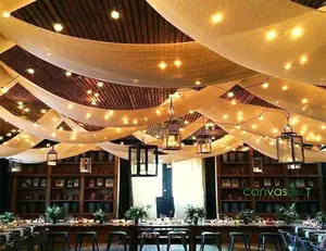 80 + renkler töreni duvar dekor Draping perdeleri sırf perdeler kemer tül çadır parti tavan düğün malzemeleri dekorasyon