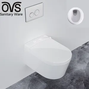 OVS Tankless Siphon Flushing One Piece Smart Toilet Bowl Hanging Wall Mounted Intelligent Toilet