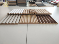 MDF ondulé cannelé chêne blanc/daim/PVC placage porte de tambour armoire flexible panneaux de revêtement mural meubles surface décorative