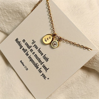 Collar de Acero Inoxidable con Semilla de Mostaza y la Frase "Be the Light" de KABA Jewelry