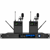 Sistema de Micrófono Inalámbrico UHF de Doble Canal Profesional SPQ2-L, Ideal para Entrevistas, Grabaciones y Presentaciones