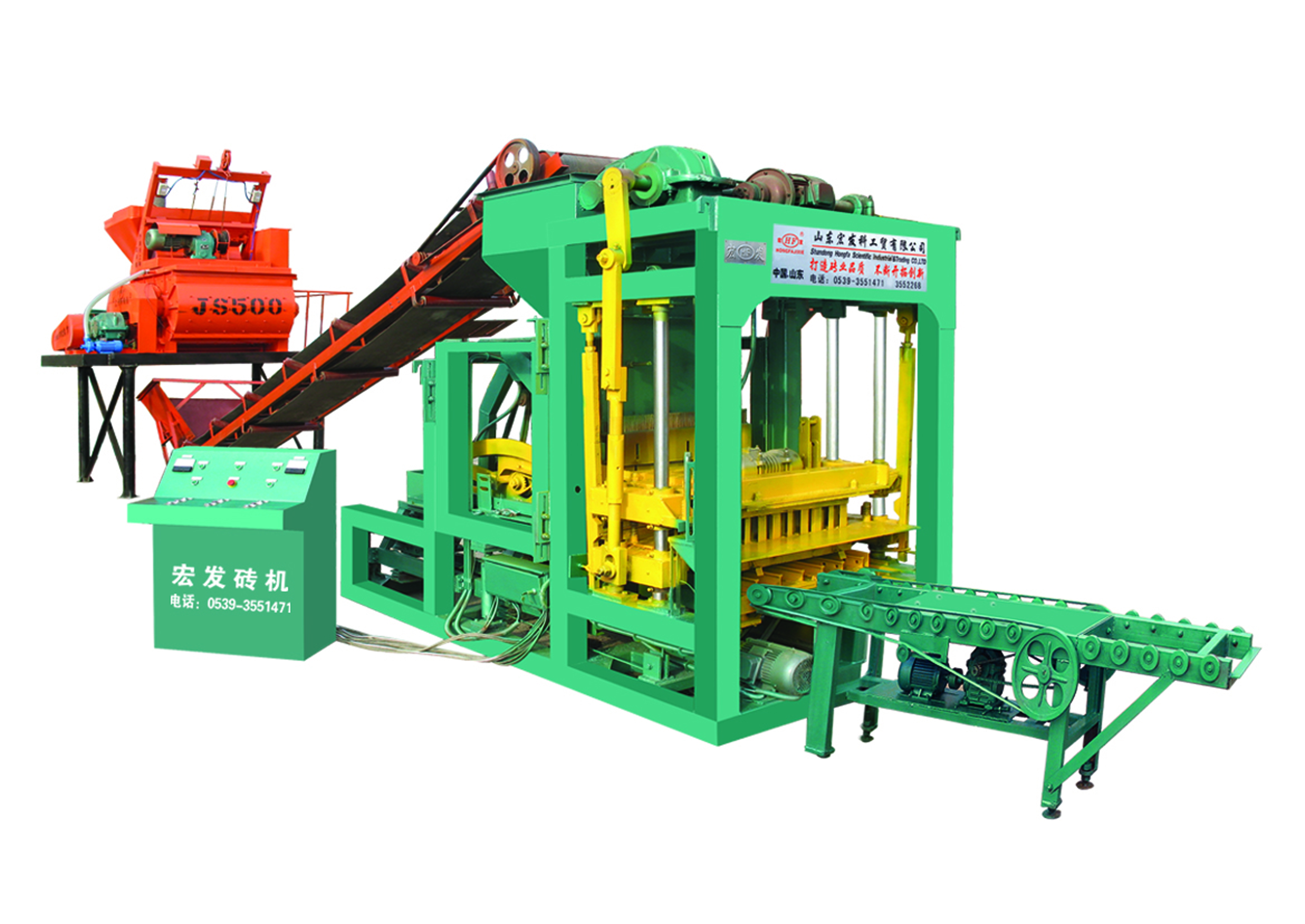 Gxhf Fully Automatic Interlocking Brick Machine QTJ4-25