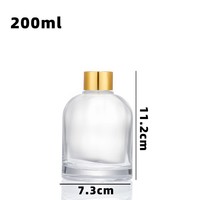 Bouteille diffuseur en verre rechargeable vide 100ml 200ml Contenant de stockage d'aromathérapie Bouchon en liège Respectueux de l'environnement 100 pièces