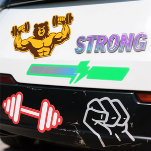 Vinilo Adhesivo Holográfico para Automóvil con Recubrimiento UV, Adhesivo Permanente Personalizado para Parachoques de Automóvil - Product Image 4