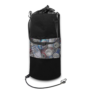 Poubelle de bateau en polyester 600D durable avec cordon de serrage, sac à déchets de bateau en maille à boucle moyenne et porte-clés flottant, fabrication OEM - Product Image 2