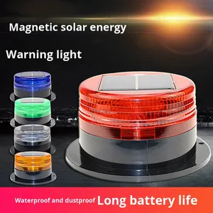 Từ Hút LED Năng Lượng Mặt Trời Giao Thông Ánh Sáng Cảnh Báo Ban Đêm Mái LED Nhấp Nháy Ngọn Hải Đăng Cần Cẩu Tín Hiệu Ánh Sáng - Product Image 2