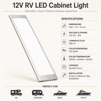 Éclairage intérieur LED invisible en aluminium 12V pour fourgonnettes et camions de travail