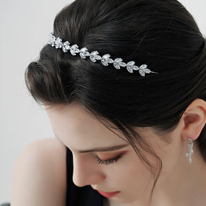ปาร์ตี้ Sparkle Hairband Zircon แฟชั่นสาว Headpieces <span class=keywords><strong>YiWu</strong></span> ผมอุปกรณ์เสริมขายส่งตาข่ายเจ้าสาว Headwear ผม Band - Product Image 3