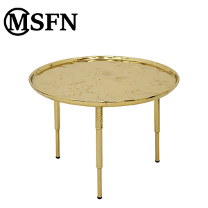 Sang trọng thủ công hiện đại bền đồng bảng phụ | nghệ thuật kết cấu giọng Bảng đánh bóng đồng cuối bảng | phòng khách - Product Image 2