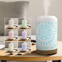 Fonctionnement silencieux pour diffuseur d'aromathérapie en métal à domicile pour humidificateur d'air à brume fraîche ultrasonique d'huile essentielle