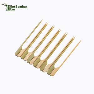 Palillos de bambú desechables de 9 cm <span class=keywords><strong>con</strong></span> cuerpo amarillo, estilo clásico, <span class=keywords><strong>con</strong></span> extremo tipo paleta, mini Teppo, para alimentos finos, al por mayor - Product Image 4